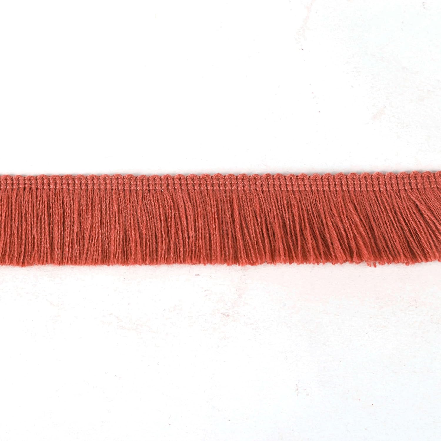 BEL AVENIR Sewing Fringe Trim Rust Red 13.7 Yards x 1 Inch Tassel Trim image 2