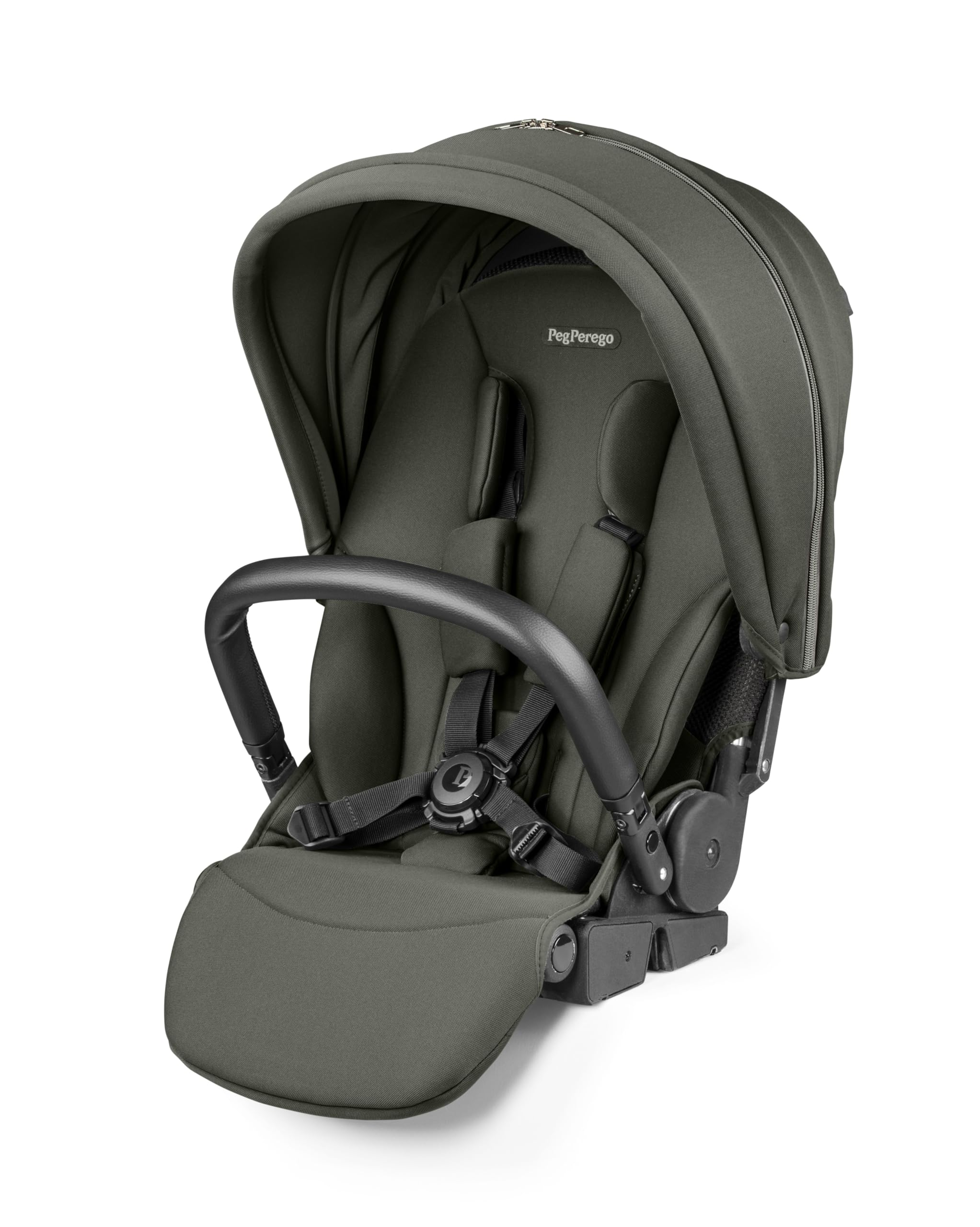 PEG City Loop Full-Size Reversible Stroller seat-Holds up to 50 lbs-Metal (Sage Green)