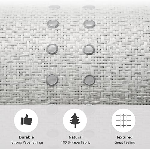 Miniatura 6 de Ansehan HA4001 - Revestimiento de pared hecho a mano con rayas de 36 pulgadas de ancho x 8 yardas de largo, texturizado, moderno, no prepegado,