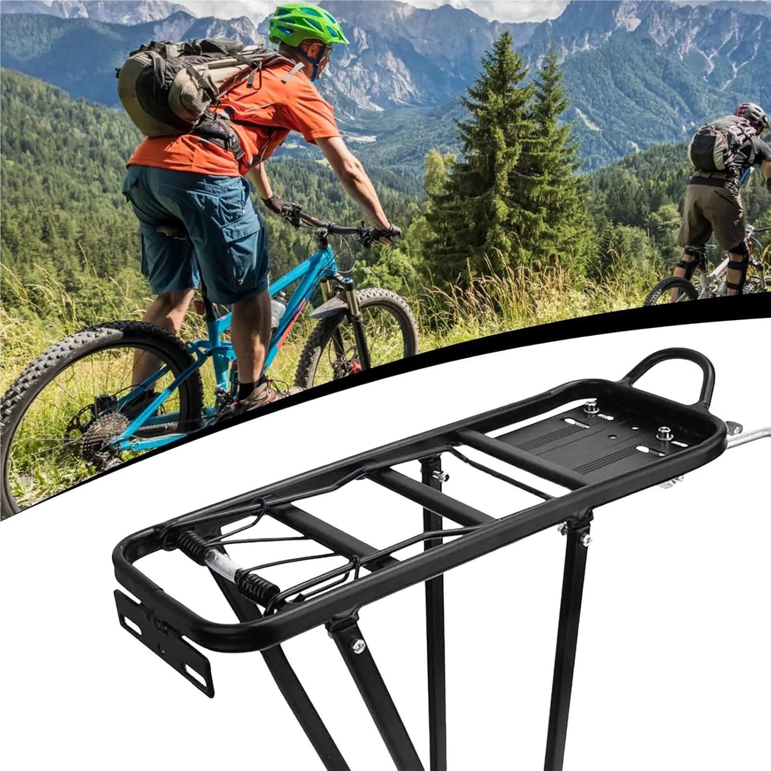 Bike Cargo Racks Bicycle Rear Carrier Road Bikes Luggage Rack Shelf Cycling Pannier Bracket