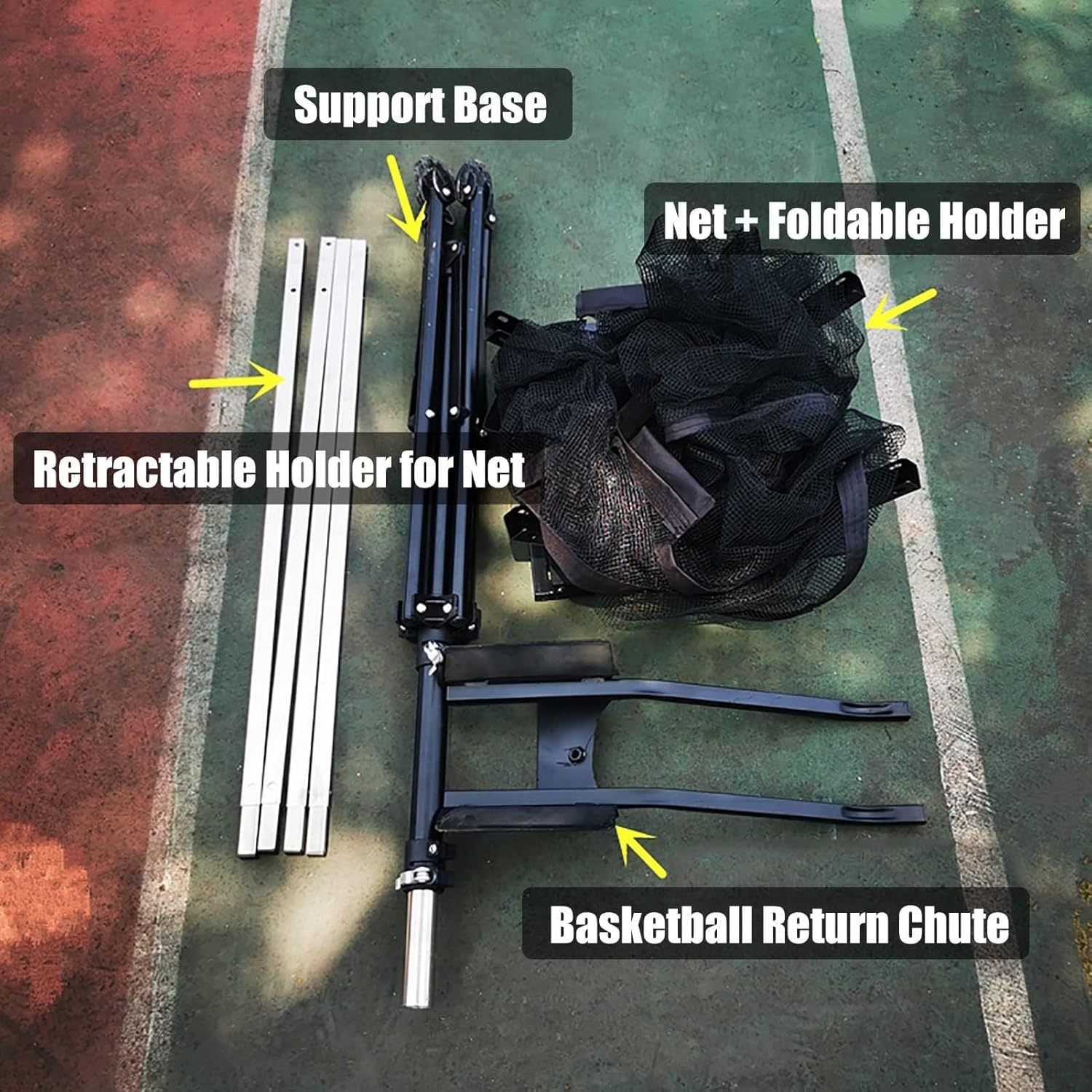 Szkolenia strzelania Strzelanka do koszykówki Rebounder z regulacją wysokości Strzelanie do koszykówki Rebounder Mocowanie siatki Patio Sprzęt do ćwiczeń koszykówki Outdoor Indoor
