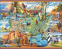 Vista 1 de White Mountain Puzzles National Parks - Rompecabezas de 1000 piezas