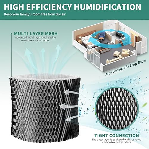 Miniatura 6 de HWF75 - Filtro humidificador para Holmes HWF72, HWF75CS, HWF75PDQ-U, filtro D. Compatible con humidificador Sunbeam SCM3501 SCM3502 SCM3656 SCM3657