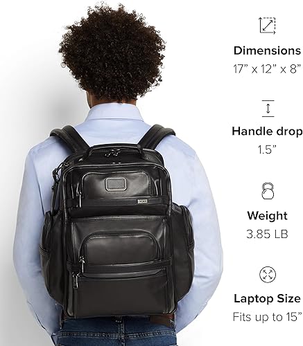 Miniatura 8 de TUMI - Alpha Brief Pack - Mochila para portátil de 15 pulgadas con correas acolchadas ajustables - Bolsa para portátil - Almacena portátil, tablet,