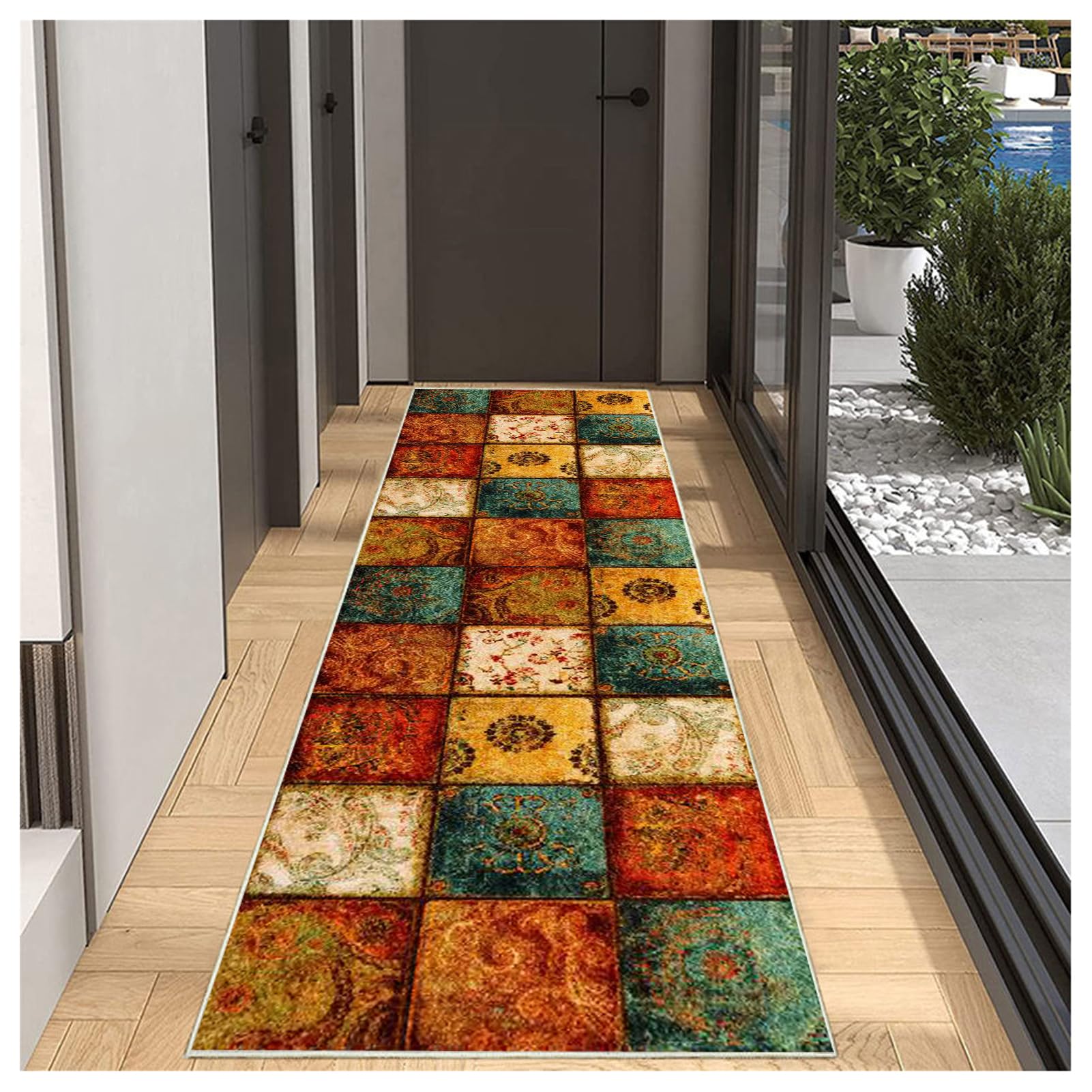 Tapis de cuisine antidérapant 80x200cm pour éviter les glissades et les taches