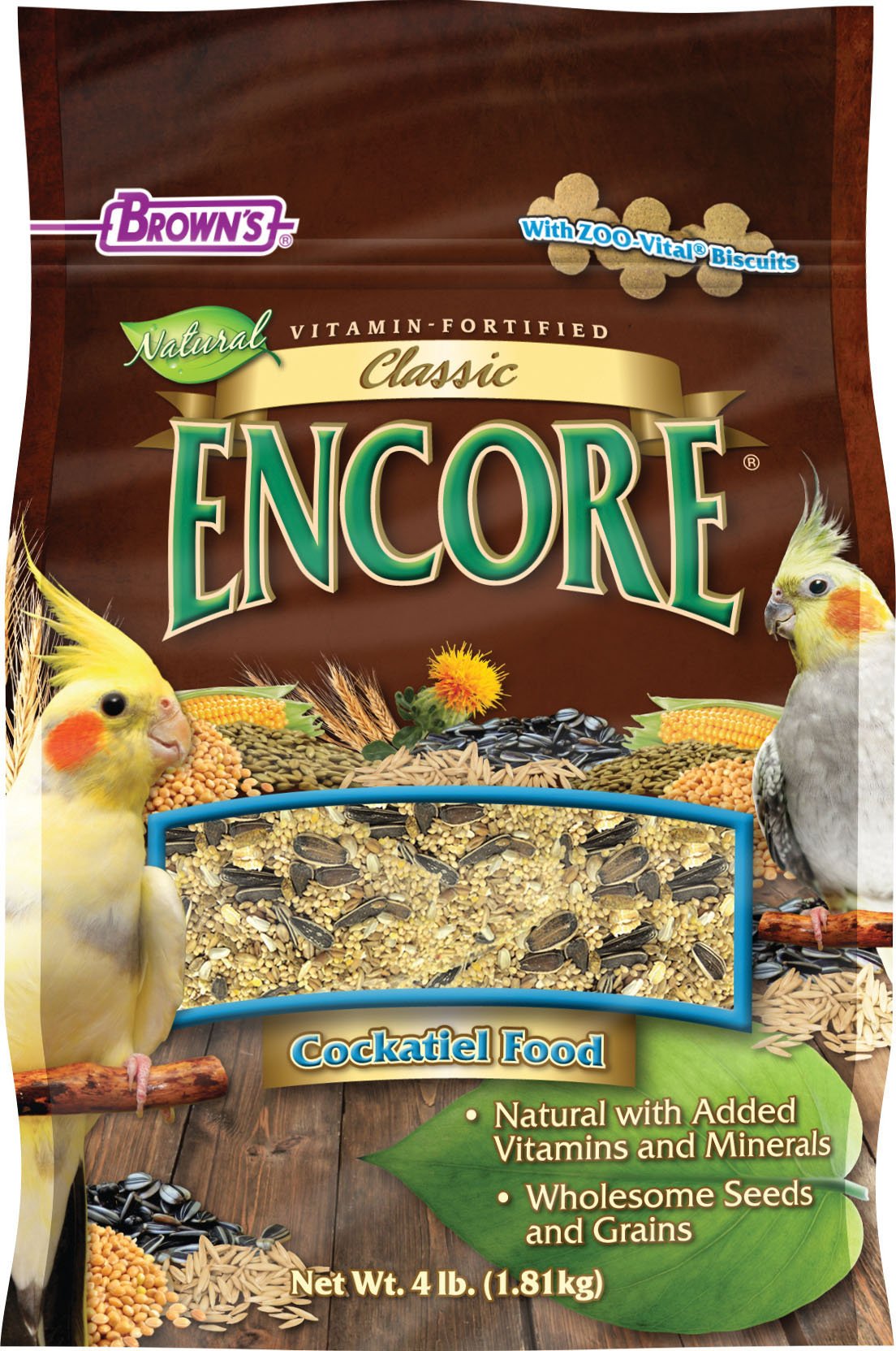 F.M.Brown'S Encore Classic Natural Cockatiel Food