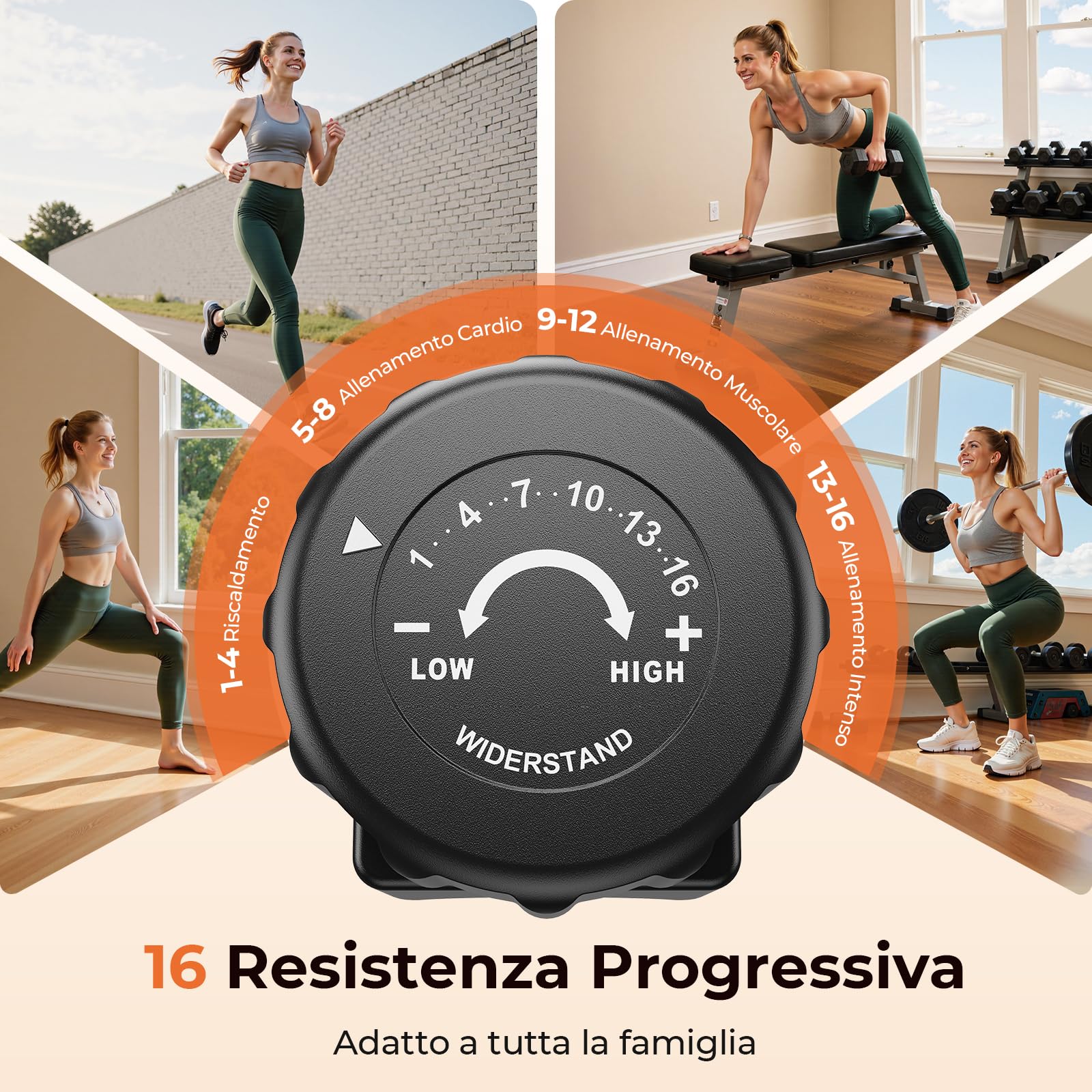 YOSUDA Cyclette da Seduta, 16 Livelli di Resistenza Magnetica, Silenziosa, Cyclette Reclinata per Casa, Sedile Regolabile, Montaggio Semplice, Display LCD e Sensori di Polso, 160kg, cyclette da casa