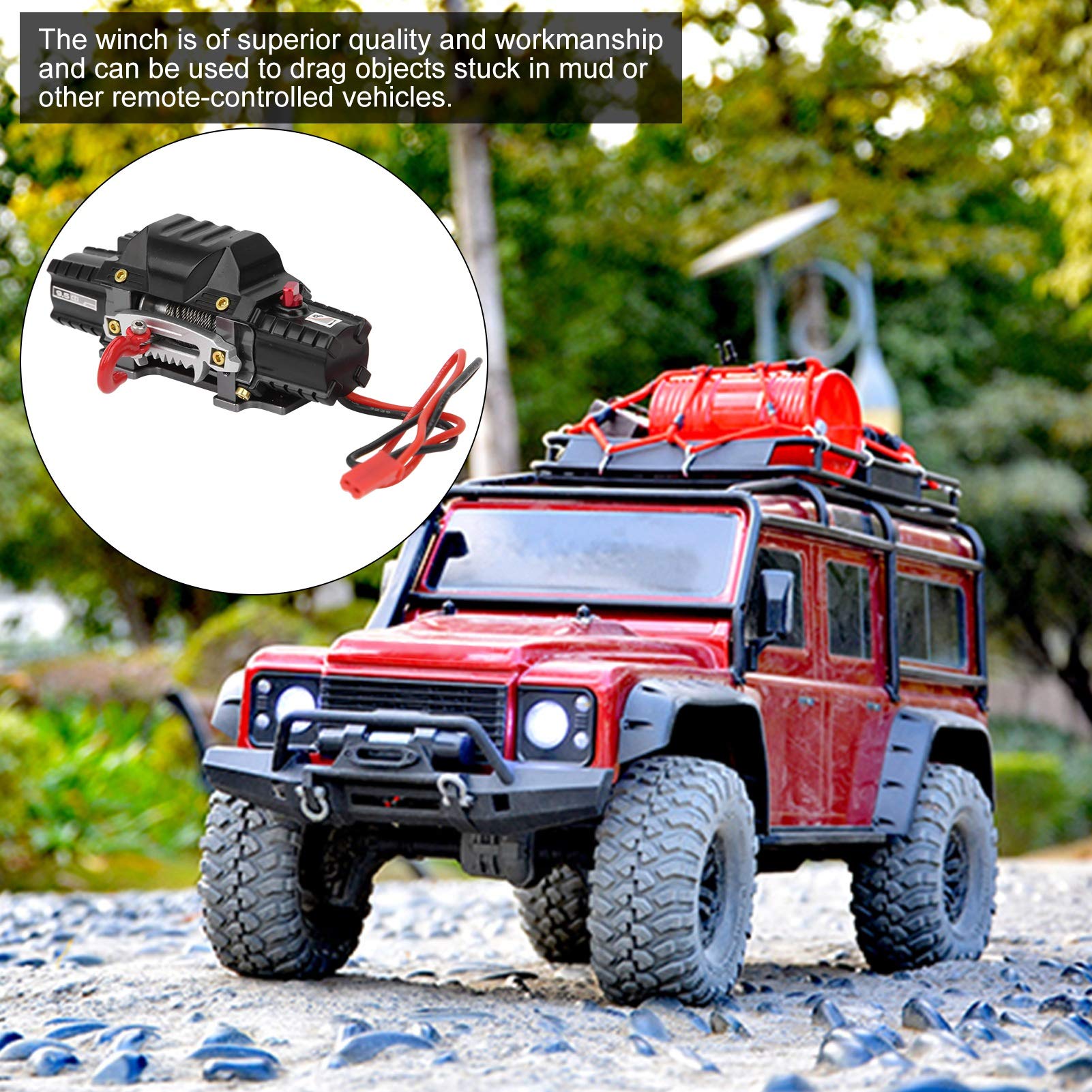 INJORA Dual Motor Alu Lier met Controller voor 1/10 Crawler