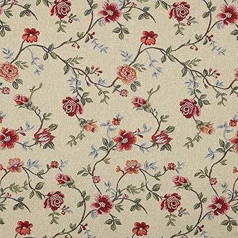 Kt KILOtela Dekostoff Botanik-Muster - Vielseitiger Baumwollstoff Für Kissen & Vorhänge