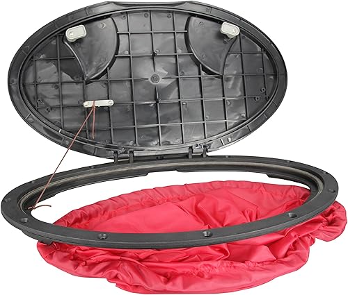 Miniatura 4 de Pactrade Marine Barco, kayak, canoa, pesca, aparejo, vela, resistente, 20 pulgadas, impermeable, cubierta de placa de cubierta con bolsa de