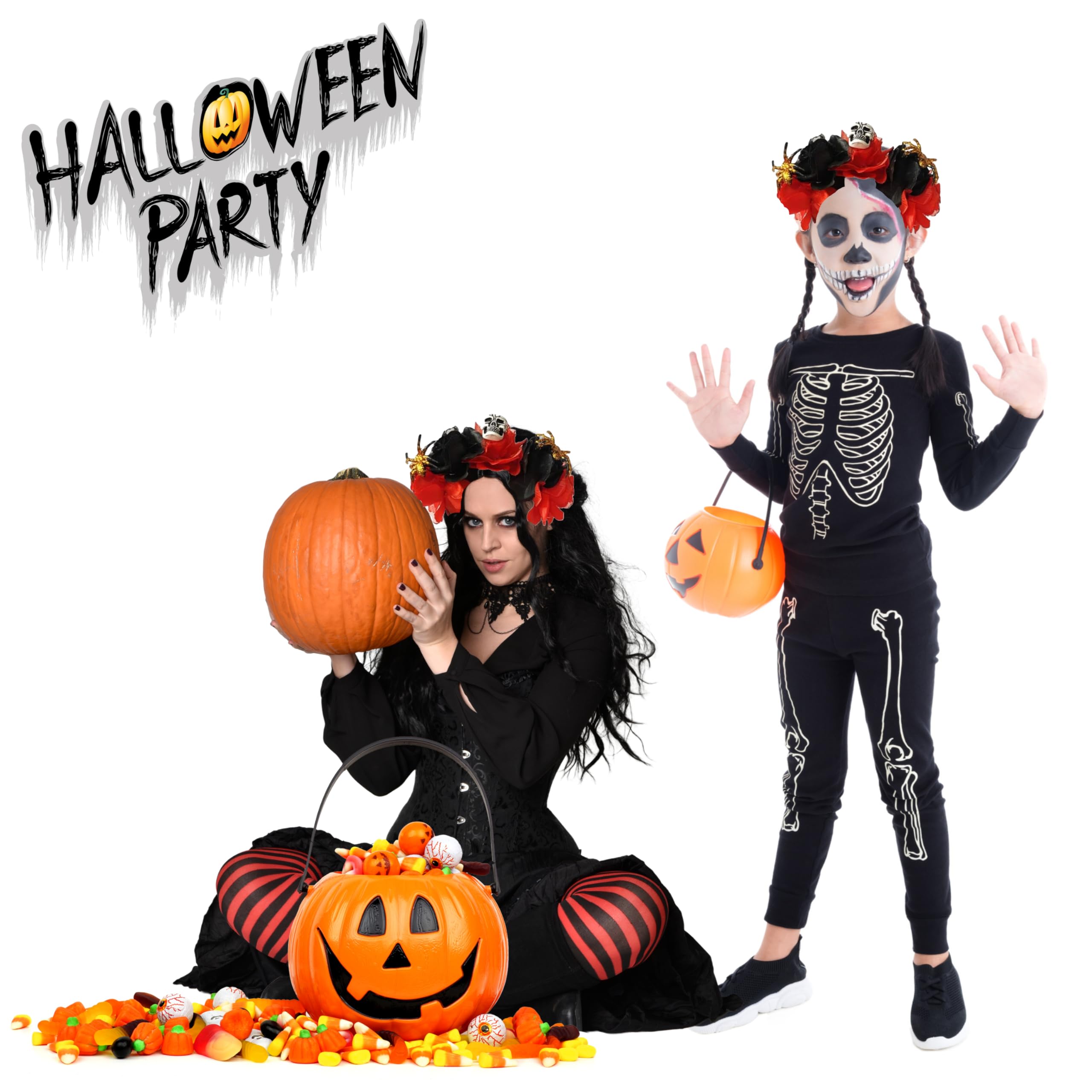 Lizzy Halloween Headbands One Size Fits Most Adults, Red - Image 2
