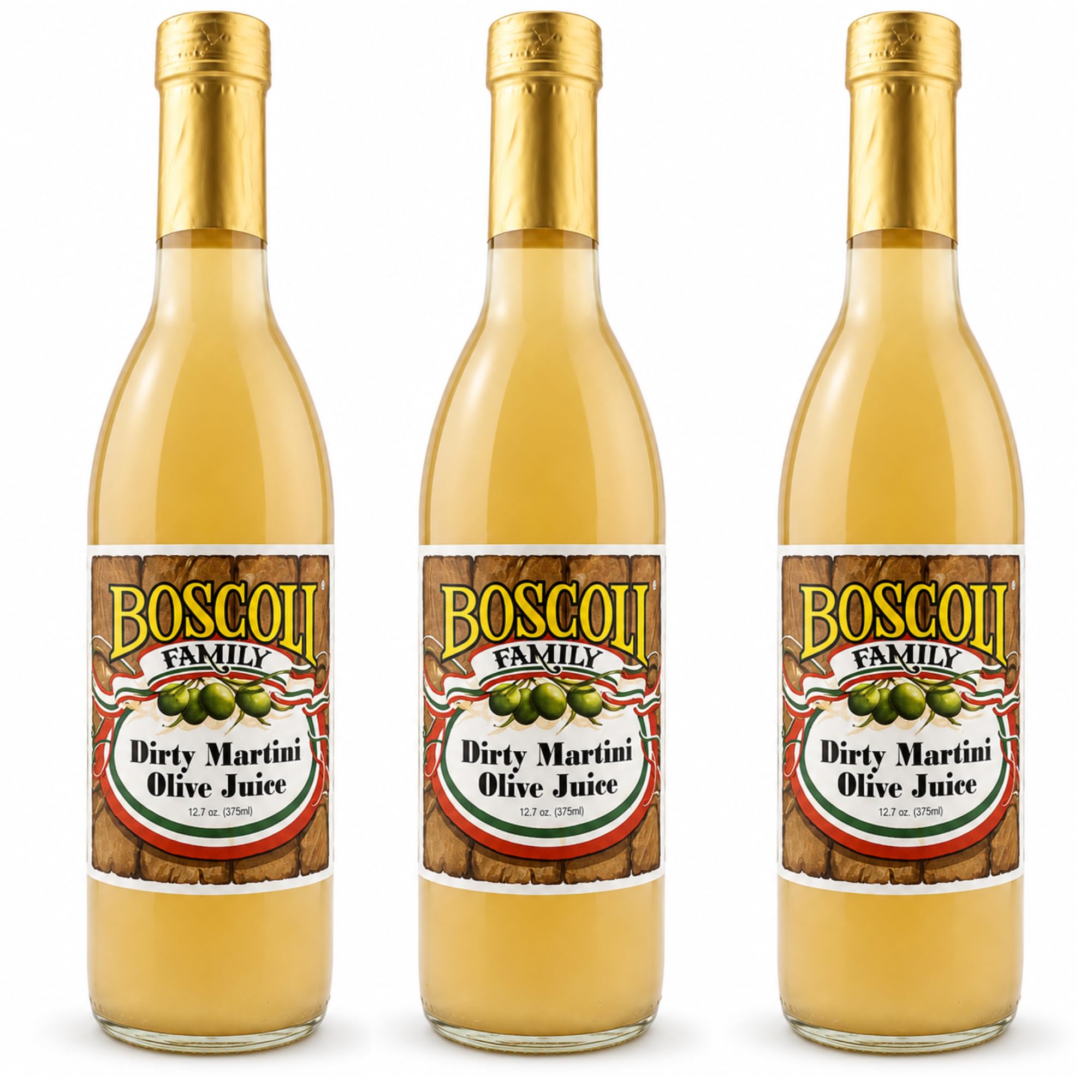Amazon.com : Boscoli Dirty Martini Olive Juice 12.7 oz Pack of 3
