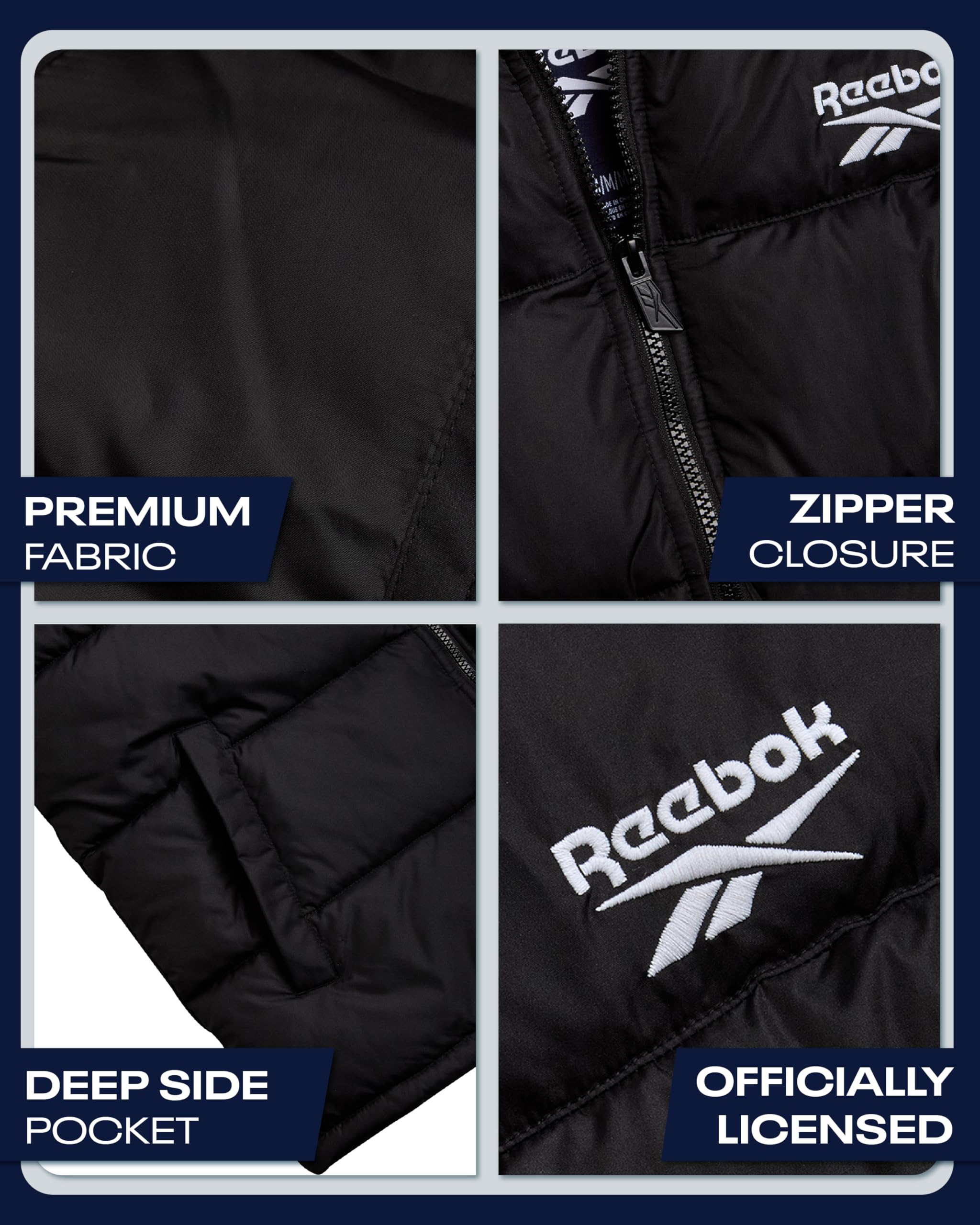 Reebok M Midweight Puf Vest Chalecos Hombre (Pack de 1)