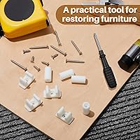 Vista 6 de Juexica Clip frontal falso para gabinete, clips frontales de cajón falso para fregadero con tornillos y destornilladores para reemplazos de hardware