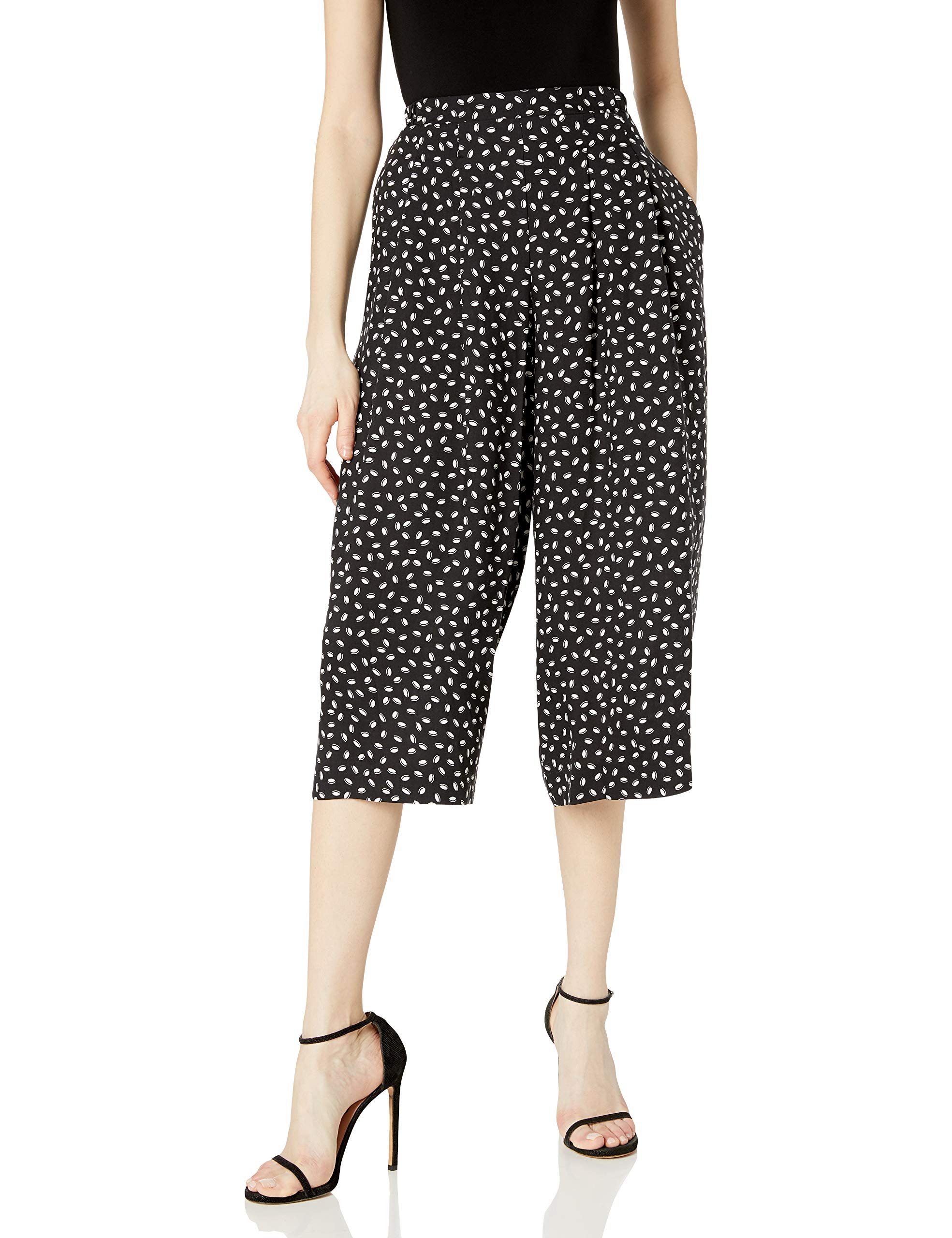 Anne Klein womens PULL ON PLEAT FRONT CROPPED CULOTTES Pants