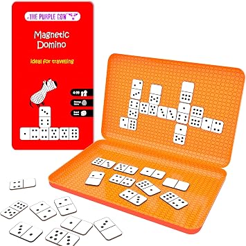 Magnetic Travel Dominoes Game - Car Games , Airplane Games and Quiet Games