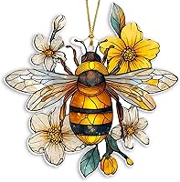 Vista 10 de Adorno Colgante Plano 2D de Vidrio Manchado Falso de Tortuga de Acrílico, Adorno de Tortuga Marina, Adornos de Tortuga para Árbol de Navidad, Regalo