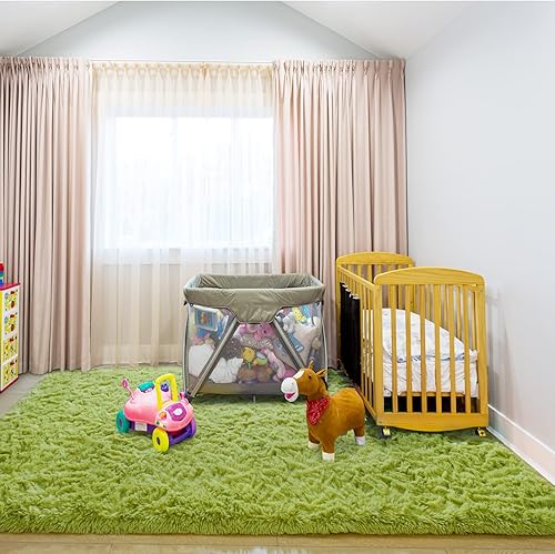 Miniatura 8 de Comeet - Alfombras ultra suaves, modernas y esponjosas, lavables a máquina, alfombra de felpa mullida para interior, para dormitorio universitario,