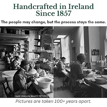 Amazon.com | Belleek Shamrock Dinner Plate - Handcrafted