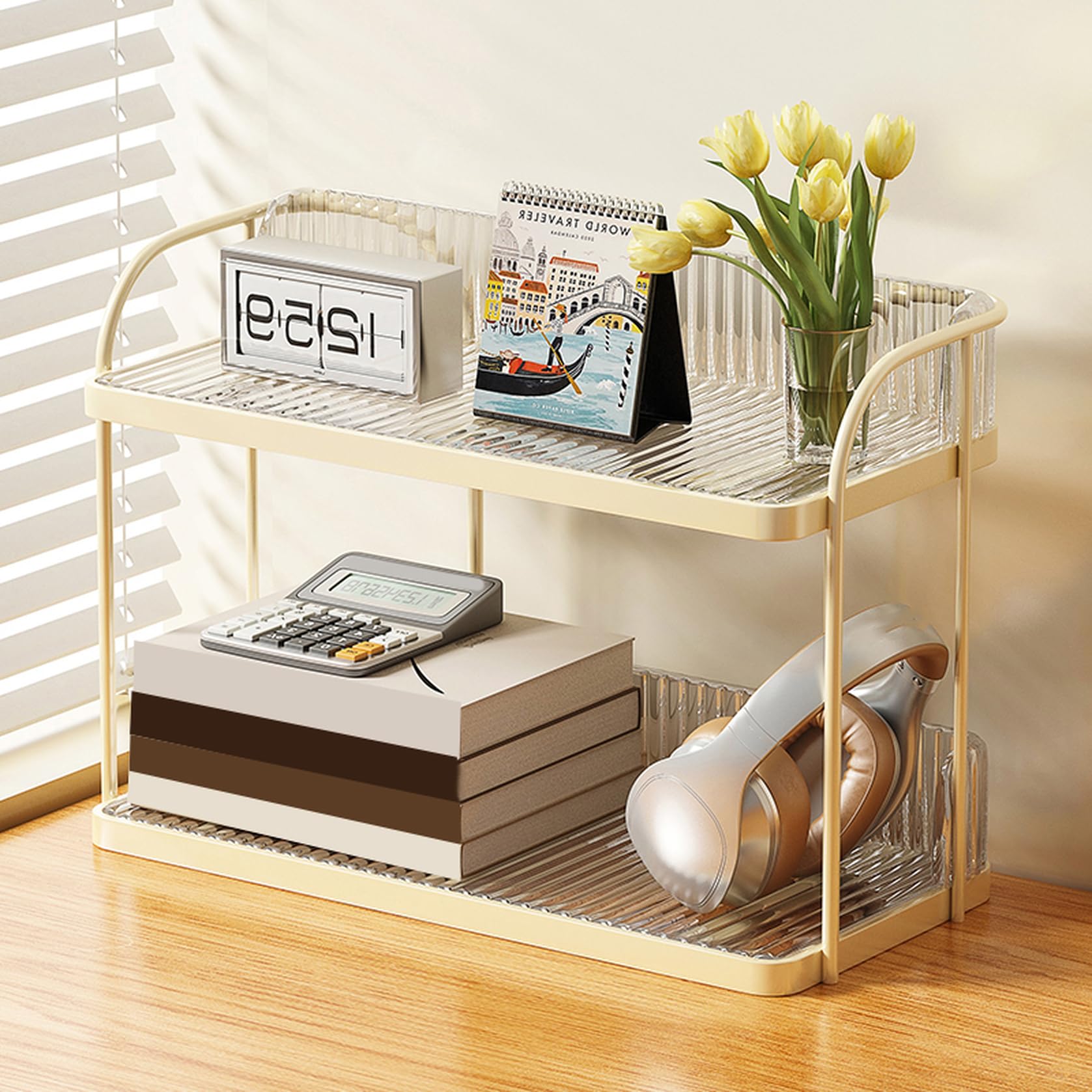Amazon.co.jp: MJKQ9 卓上ラック おしゃれ デスク上収納ラック 卓上