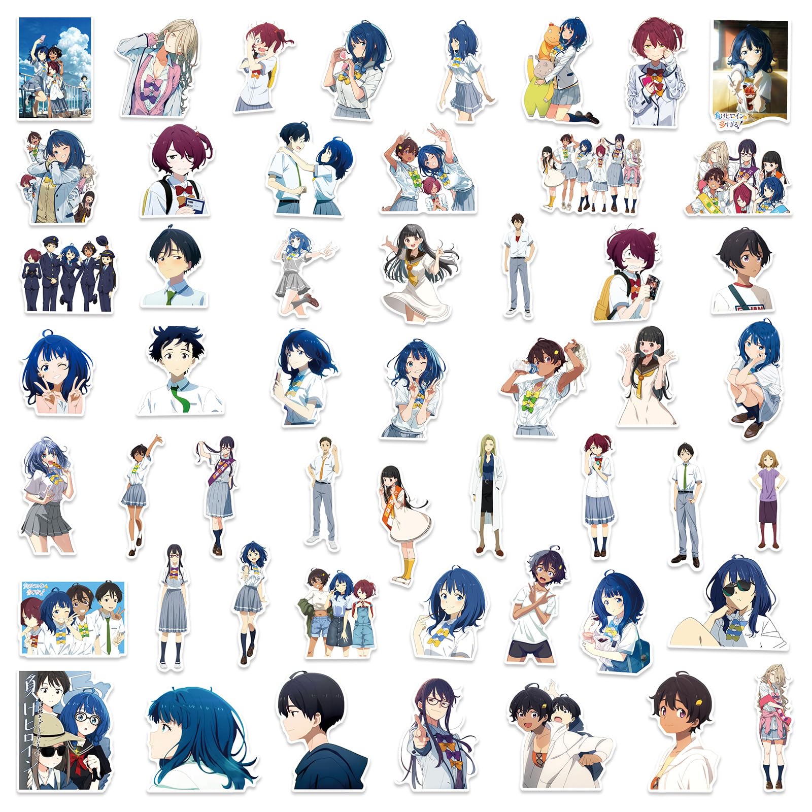 Amazon.co.jp: [SDCADQ] 50枚 負けヒロインが多 ステッカーセット 負け