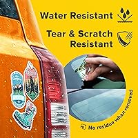 Vista 3 de Papel adhesivo de vinilo, papel adhesivo de vinilo imprimible brillante para impresora láser, secado rápido, resistente al agua y a los arañazos