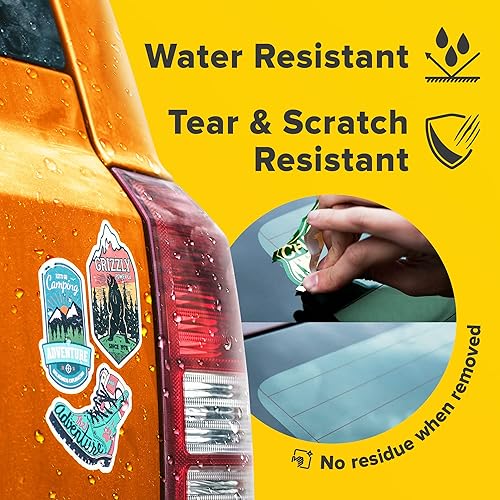 Miniatura 3 de Papel adhesivo de vinilo, papel adhesivo de vinilo imprimible brillante para impresora láser, secado rápido, resistente al agua y a los arañazos,