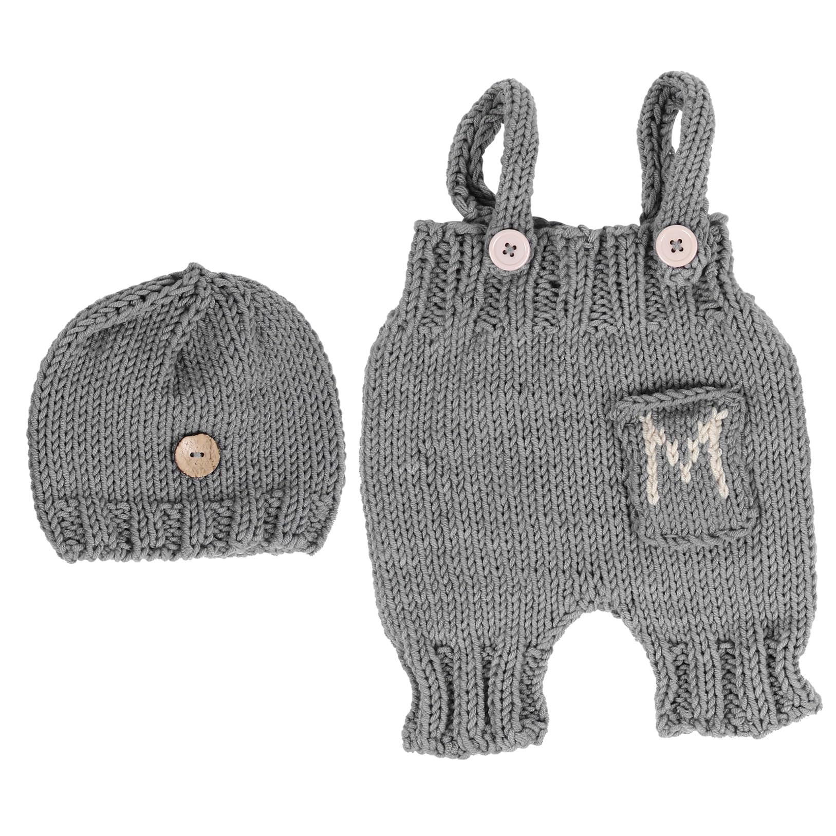 Holibanna Tirantes Recién Nacidos Traje De Fotografía Recién Nacido Niño Ropa De Recién Nacido Accesorios Para Sesión De Fotos De Bebé Ropa De Bebes Material De Algodón De Leche Grey