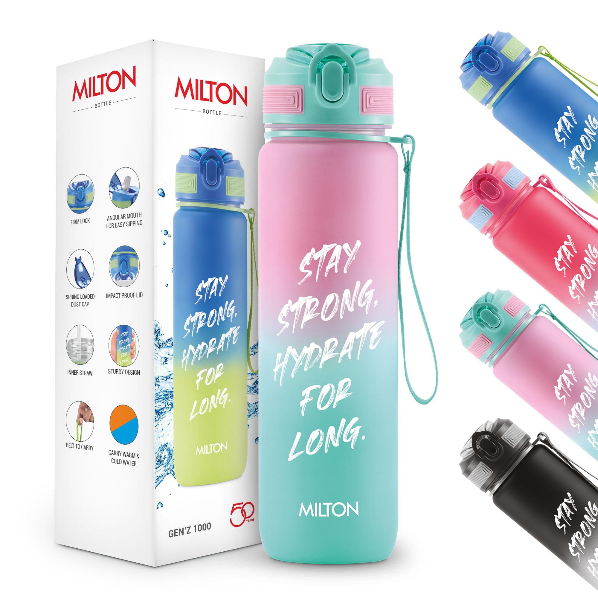 See full amazon price history chart for MILTON Plastic GenZ Motivational Water Bottle, 1000 Ml (Stay Strong),Sipper Bottle For Adults, Kids, Unbreakable Water Bottle With Capacity Mark For Office, School, Home Water Bottle, Pink MILTON Plastic GenZ Motivational Water Bottle, 1000 Ml (Stay Strong),Sipper Bottle For Adults, Kids, Unbreakable Water Bottle With Capacity Mark For Office, School, Home Water Bottle, Pink (B0D9VQRLDX) Amazon Price History, Amazon Price Tracker