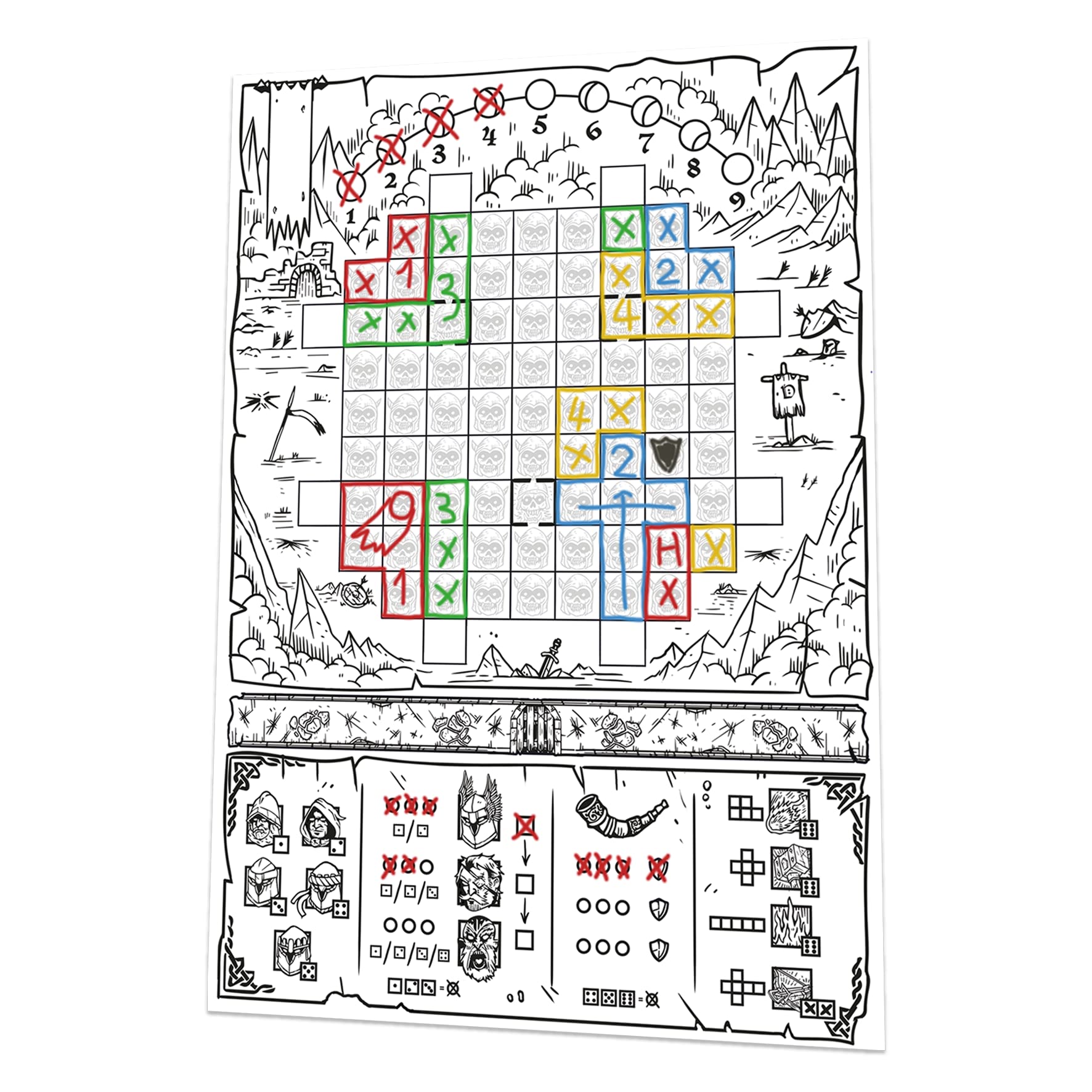 Siege Of The Eternal Night Gioco Da Tavolo In Italiano/Inglese, Lancio Dadi E Disegno, 1-6 Giocatori, 10+ Anni