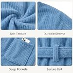 PJGGZ Peignoir avec capot pour homme, Robe longue pour homme - Super Absorbant Sécher rapidement mais chaud