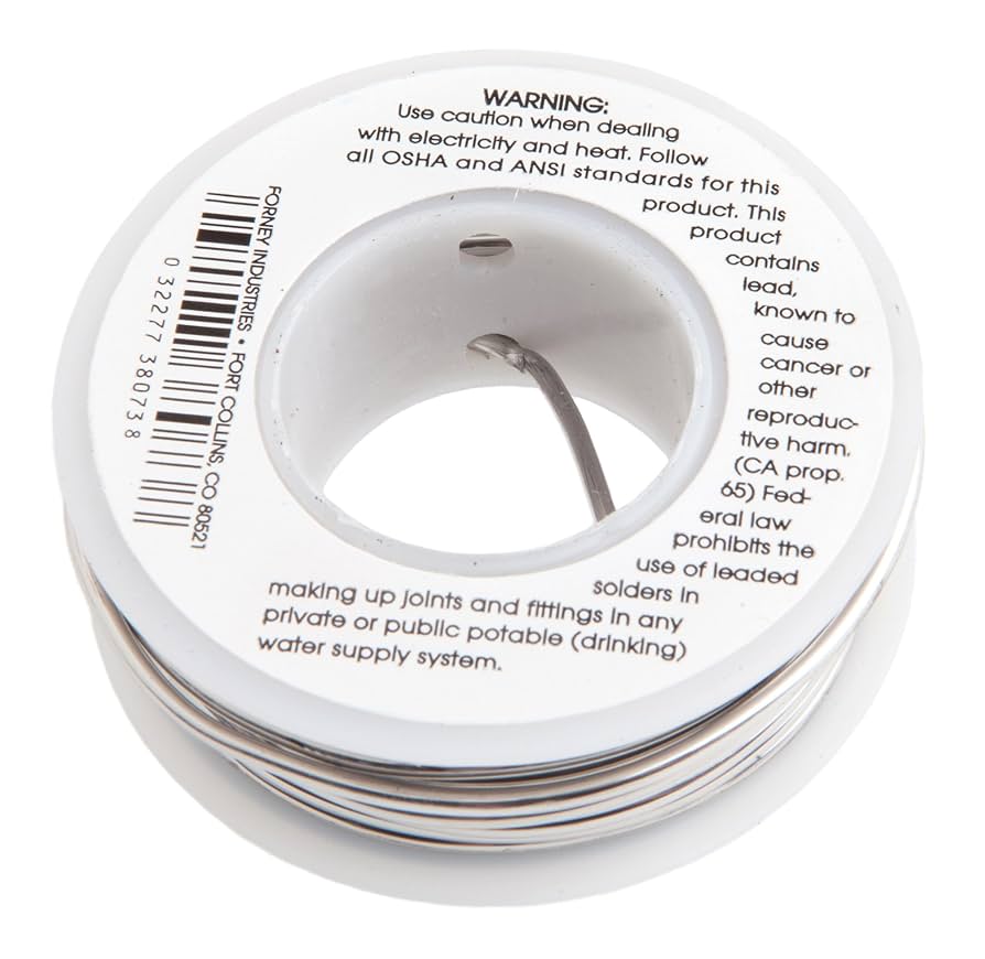 Forney 38073 Rosin Core 60/40 Solder, 1/16-Inch, 1/4-Pound