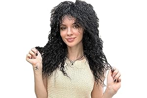 80s Rocker Chic: Unleash Your Inner Rock Star with the Black 80s Wig