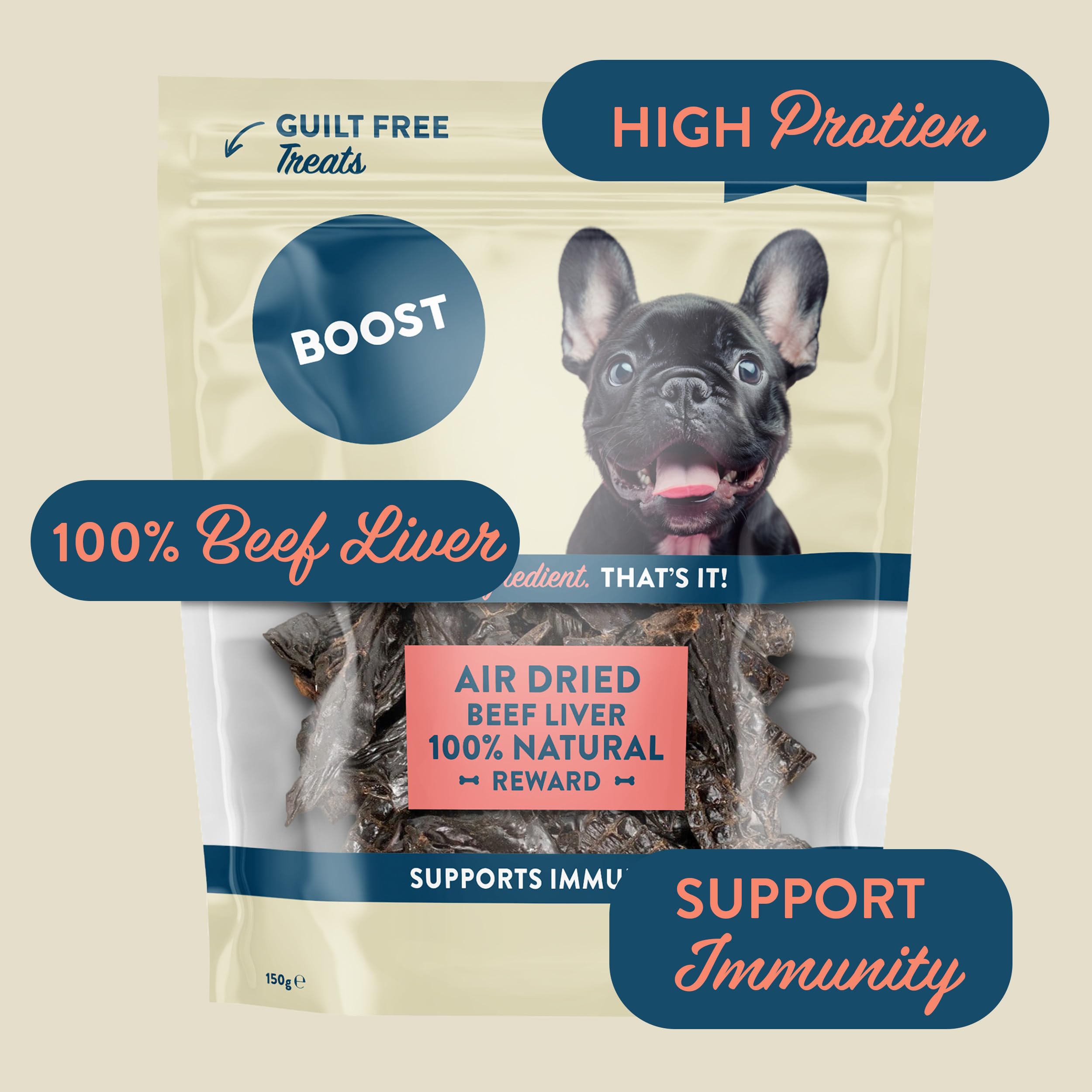 BOOST Air-Dried Grain-Free Treats for Dogs, 100% Natural Dog Chews, Nothing Artificial, Single Ingredient - Image 4