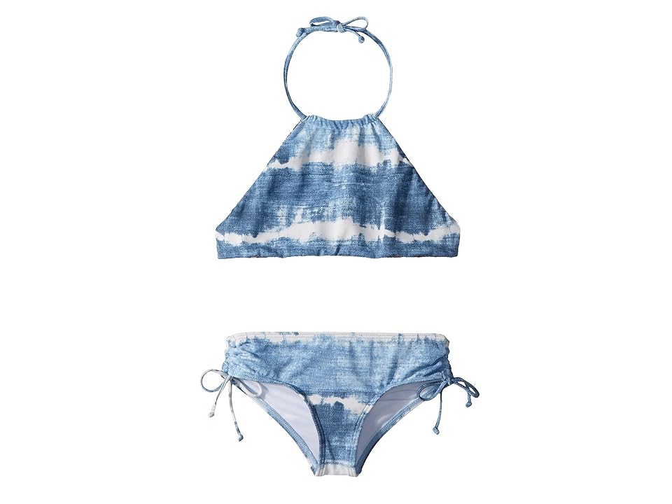 

Billabong Kids Lil Bliss High Neck Set (Little Kids/Big Kids) (Seashell) Girl's Swimwear Sets