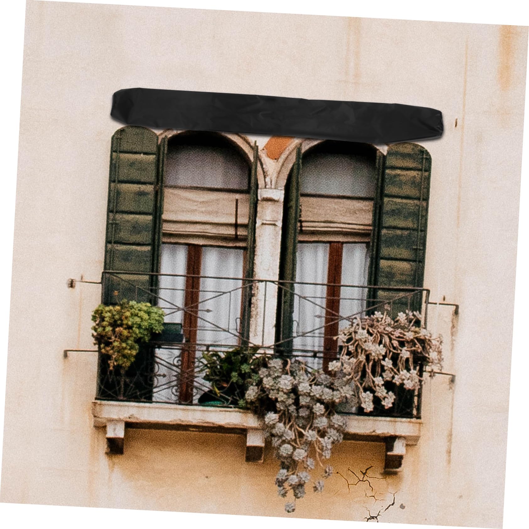 Gatuida Housse de Protection Imperméable Réutilisable et Solide Auvent Extérieur pour en Tissu Oxford Noir Toute Saison Rangement Extérieur sur Terrasse