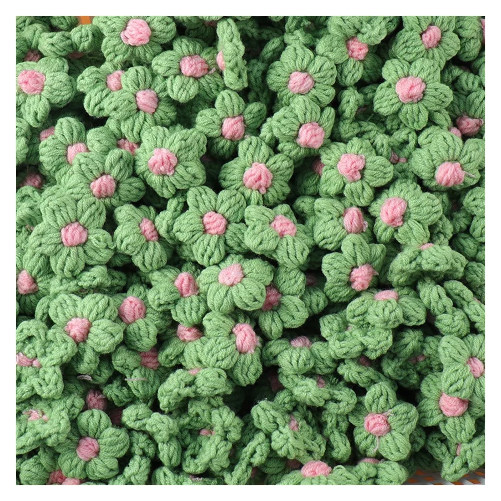 DIY Quilting Fabric kit 100PCS DIY Knitted Flower Handmade DIY Craft