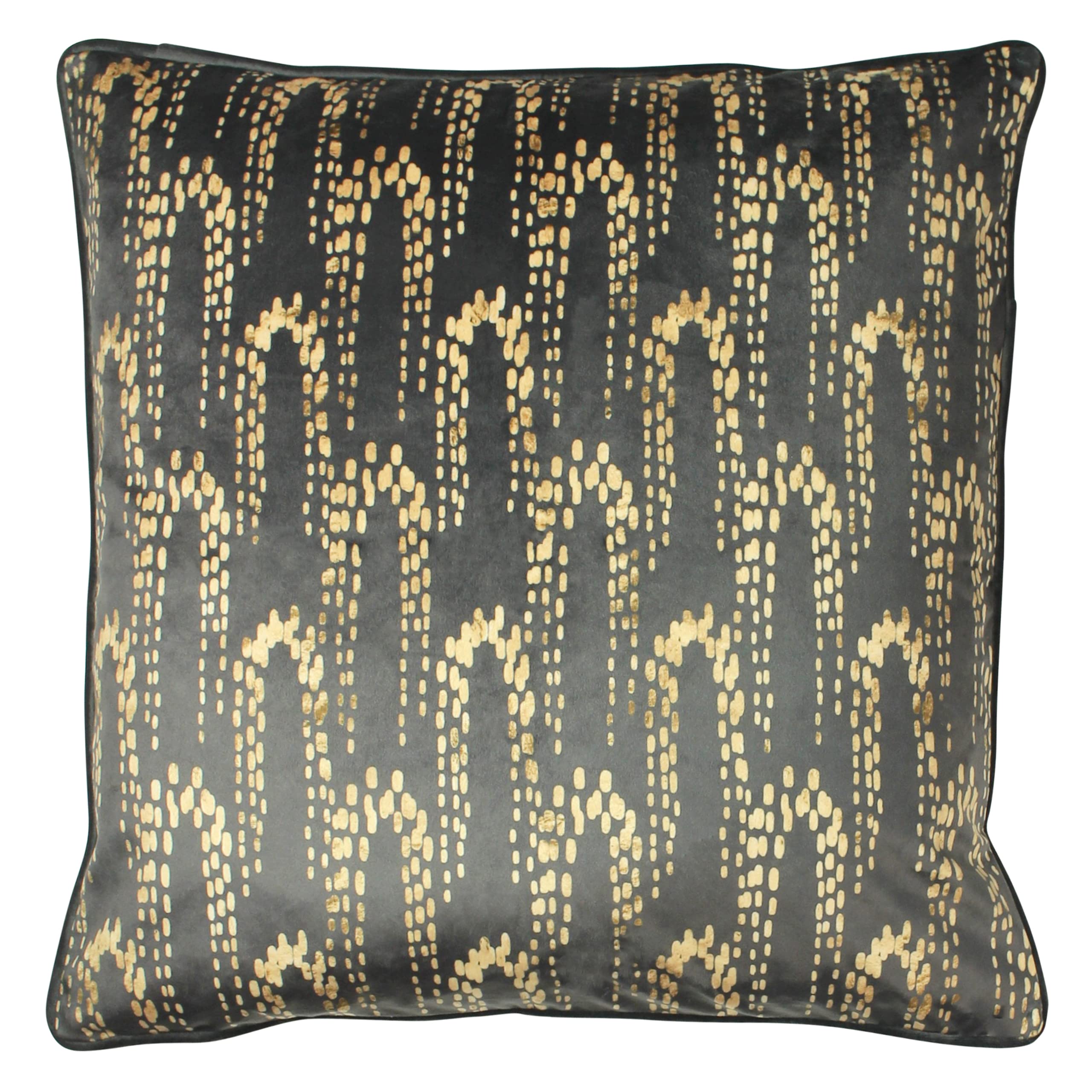 Furn. Wisteria Velvet Polyester Filled Cushion from B&Q