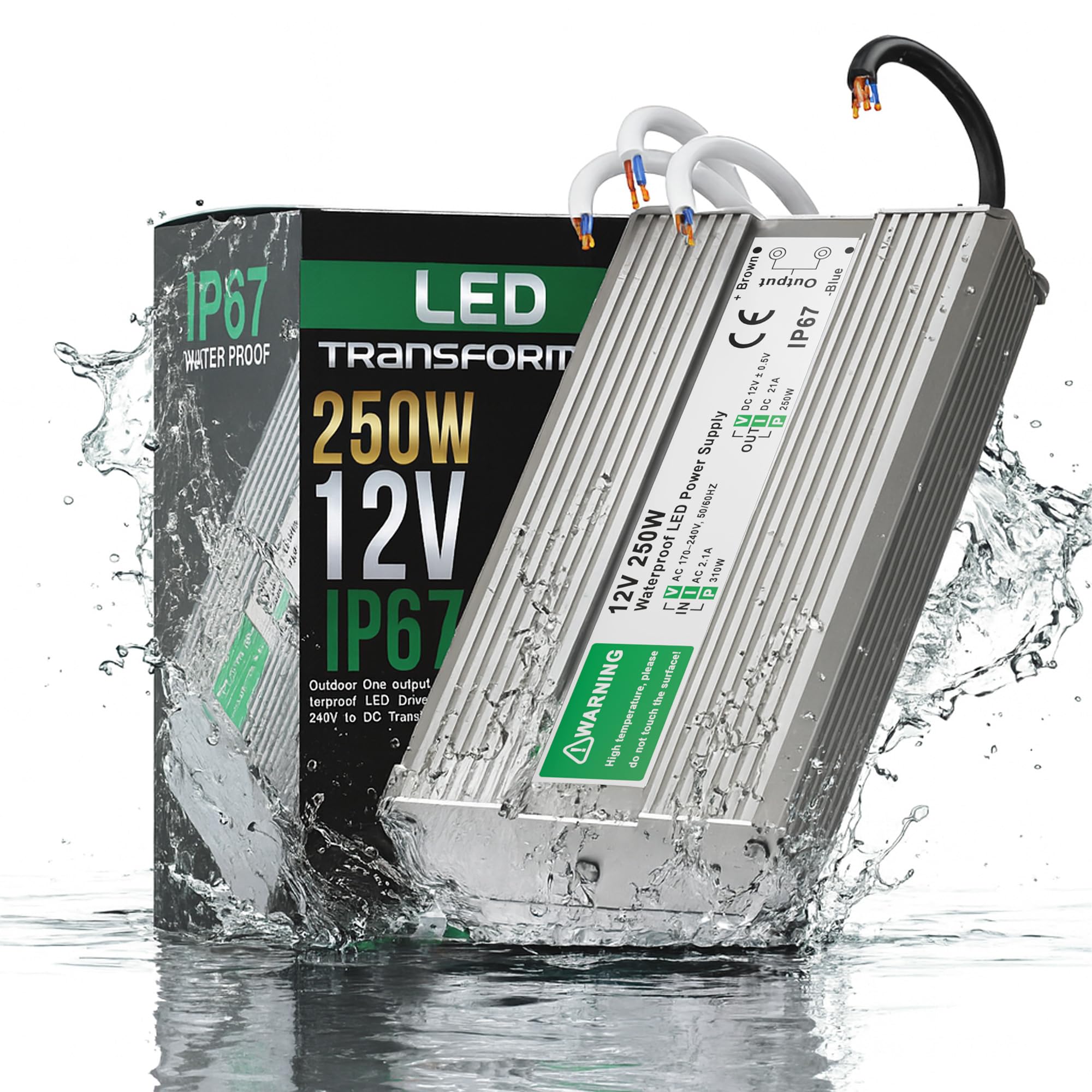 LED Driver 250W 12V IP67 Waterproof Power Supply For LED Strip Lights โ image 1