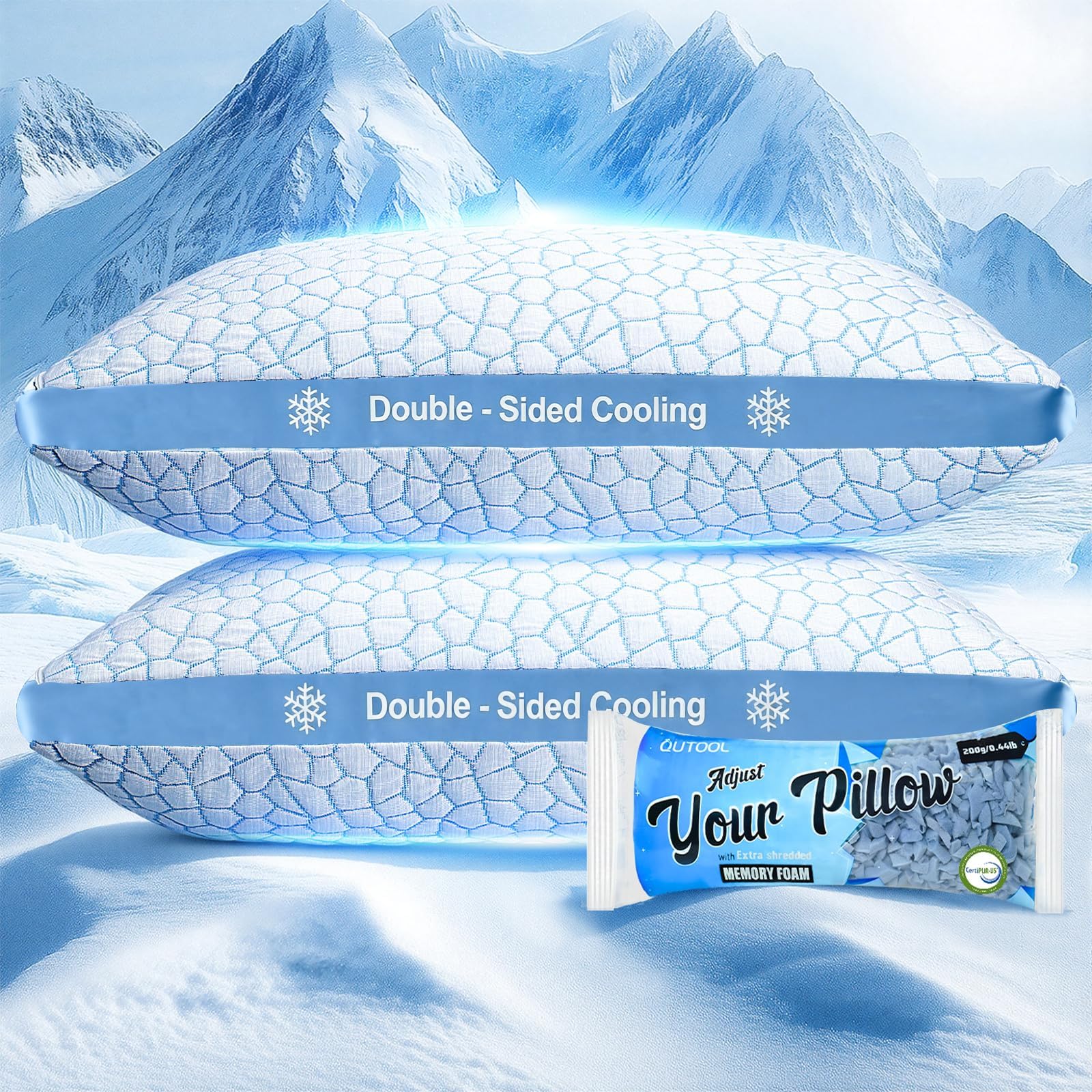 QUTOOL Double Sided Cooling Pillow