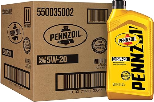 Miniatura 1 de Pennzoil 5W-20 - Aceite de motor de mezcla sintética (caja de 6 unidades de 1 cuarto de galón)