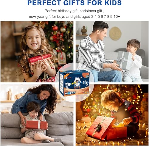 Miniatura 6 de Dekukar Juego de disparos para niños de 3, 4, 5, 6, 7, 8, 9 y 10 años, 2 mini pistolas espaciales y objetivo, 12 bolas de espuma, juguetes de regalo