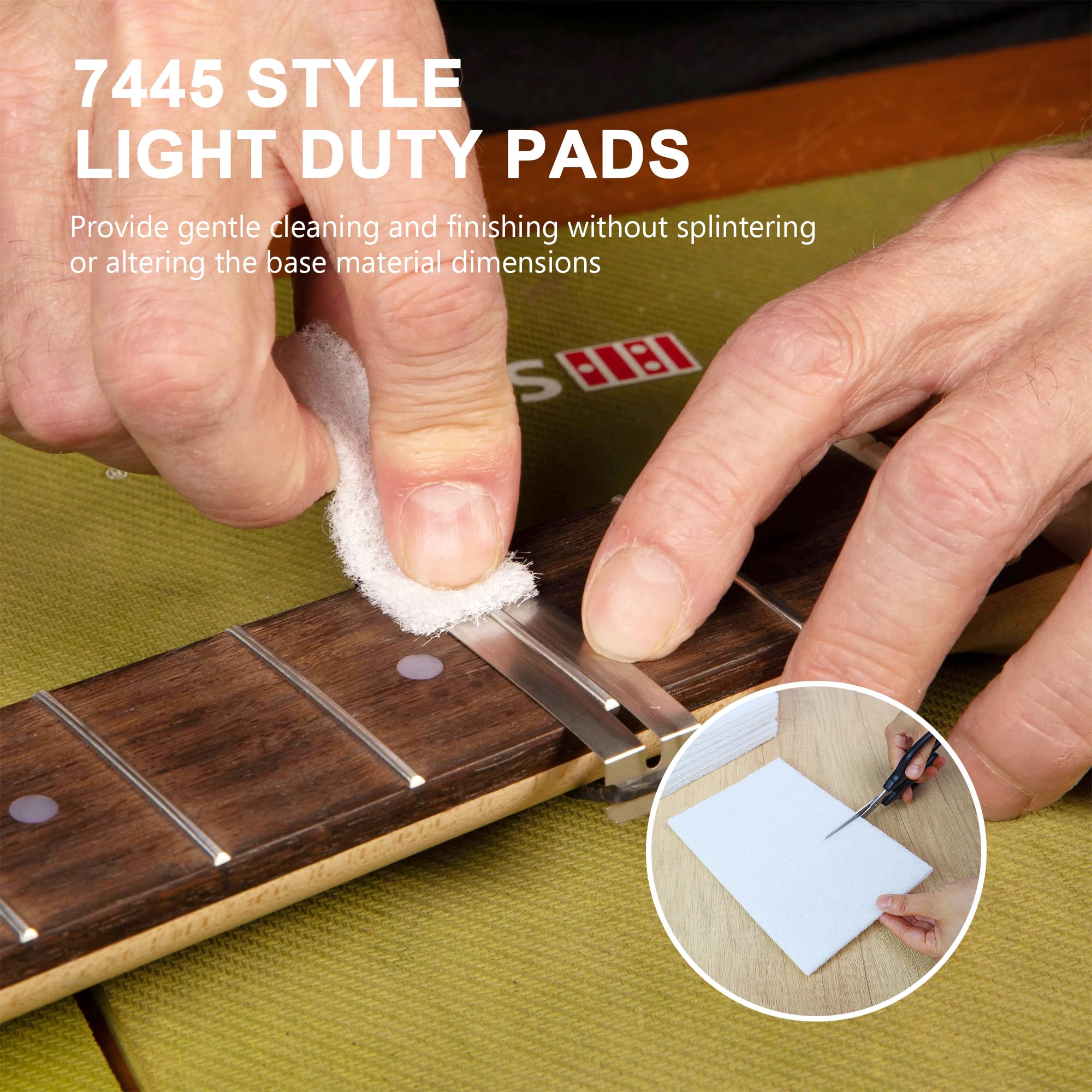 QZATTCAE Sanding Pads - 8 Pack, Scratch-Free Cleaning -4