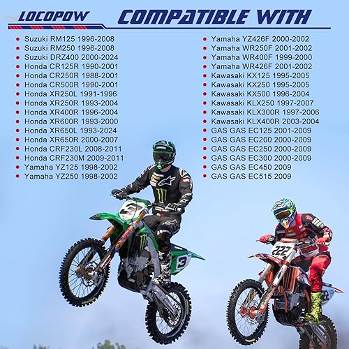 Miniatura 3 de Pastillas de freno sinterizadas delanteras y traseras compatibles con Honda CR125 CR125R CR250 CR250R CR500 CRF230 XR250 XR400 XR600 XR650, Kawasaki