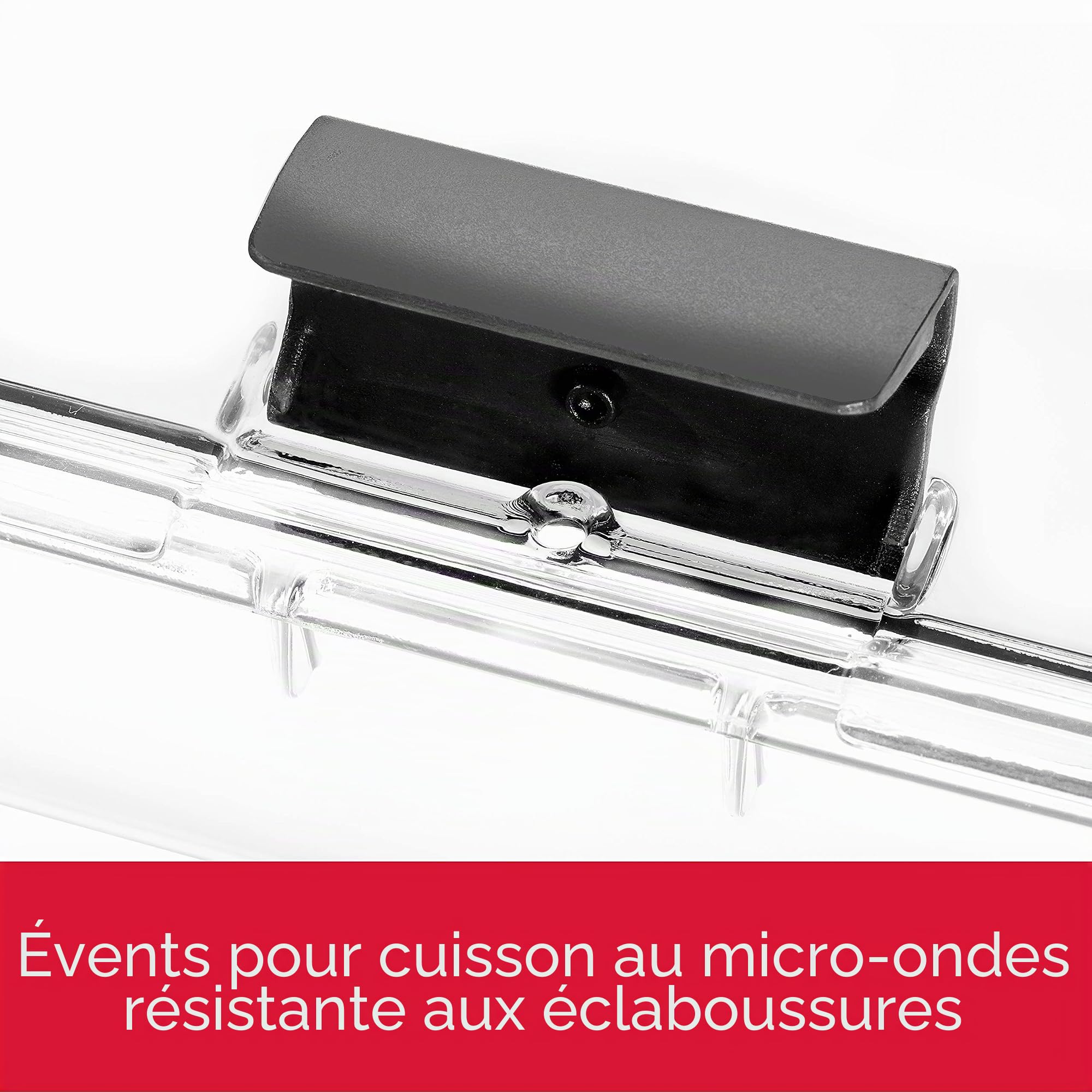 Rubbermaid Brilliance Storage 2108390 Lot de 24 couvercles en plastique sans BPA, anti-fuite, transparent