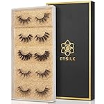 DYSILK Mink Lashes Natural Look - False Eyelashes 5 Pairs 6D Lashes 5 Styles Mixed Lash Pack - Wispy Lashes Fake Eyelashes Soft Reusable Cat Eye Lash | 15mm-18mm