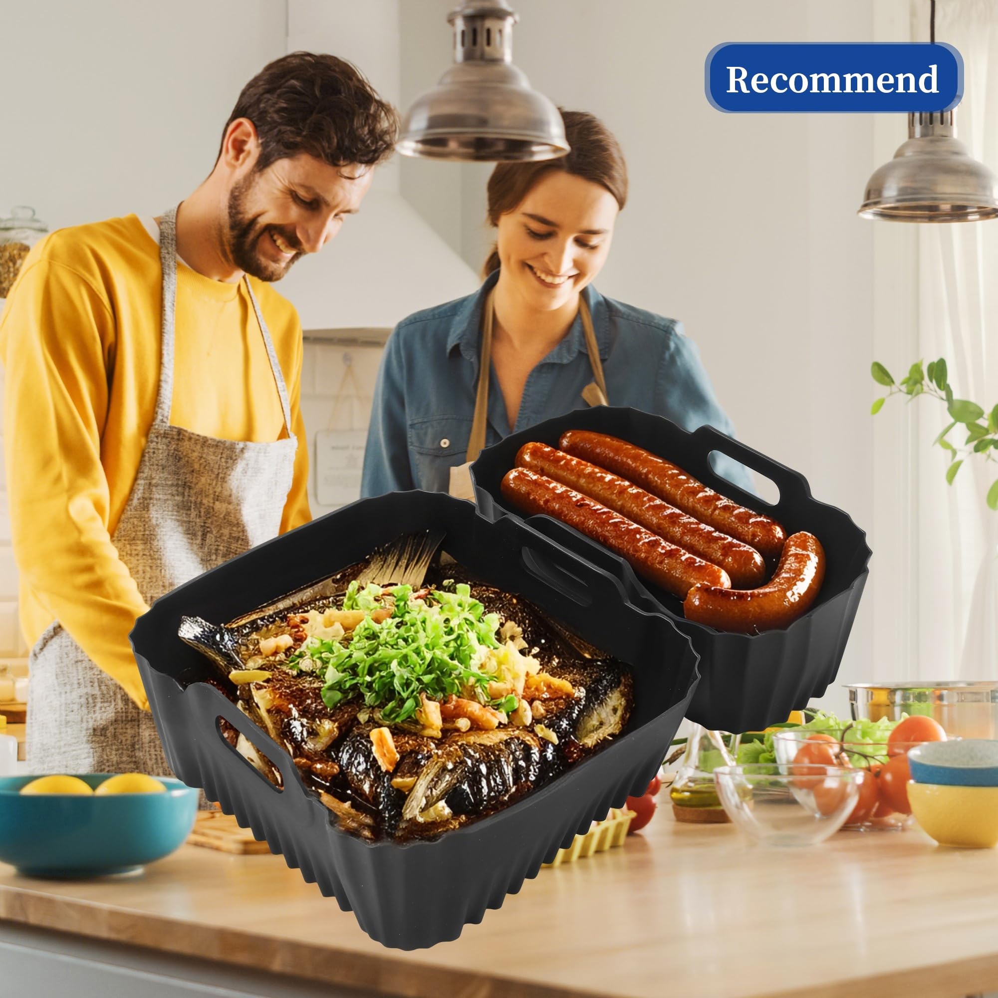 Moule Air Fryer Pour Philips Dual Basket Airfryer Série 3000