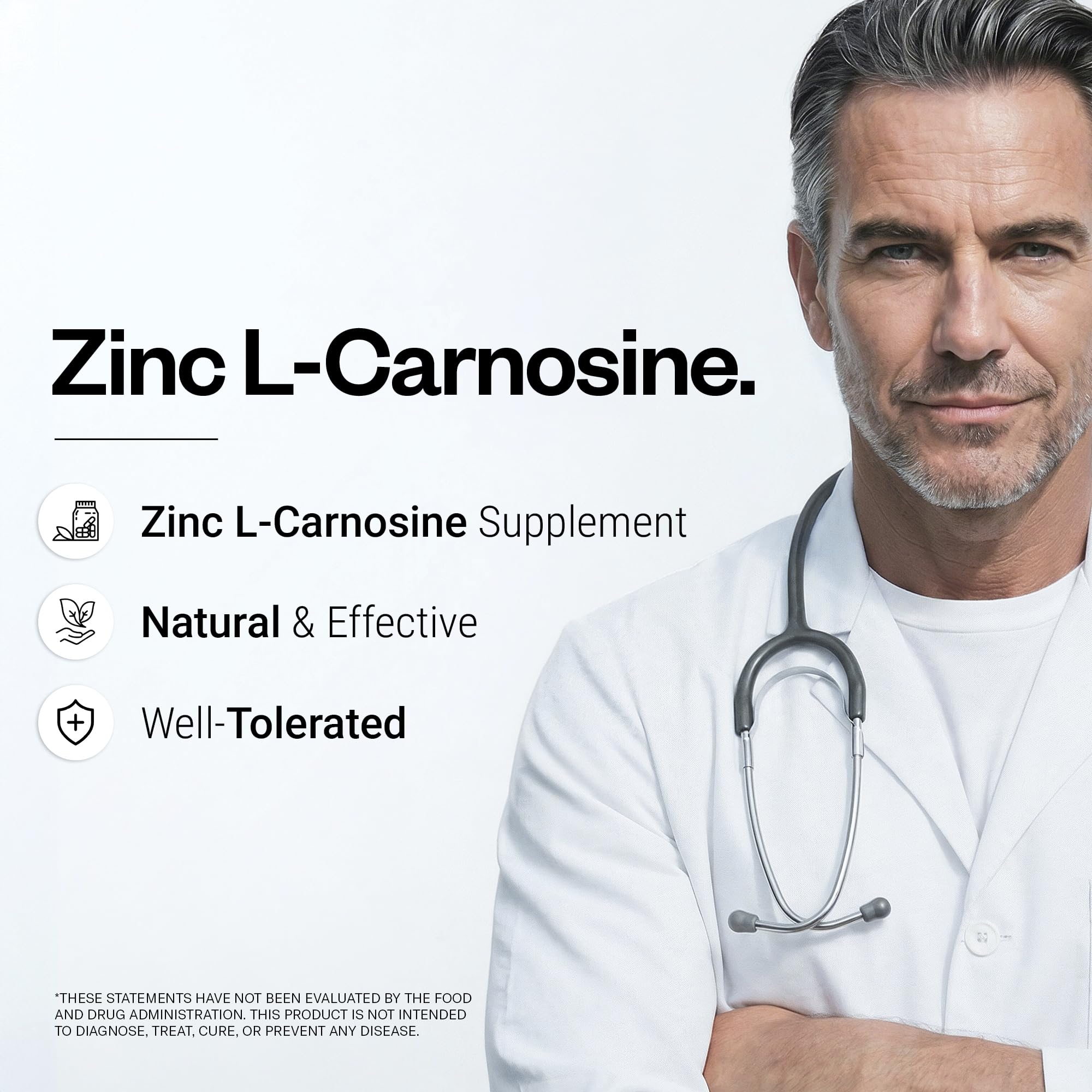 SuperSmart Zinc L-Carnosine 85mg per Day - Zinc Carnosine Supplement — Amazon image 2