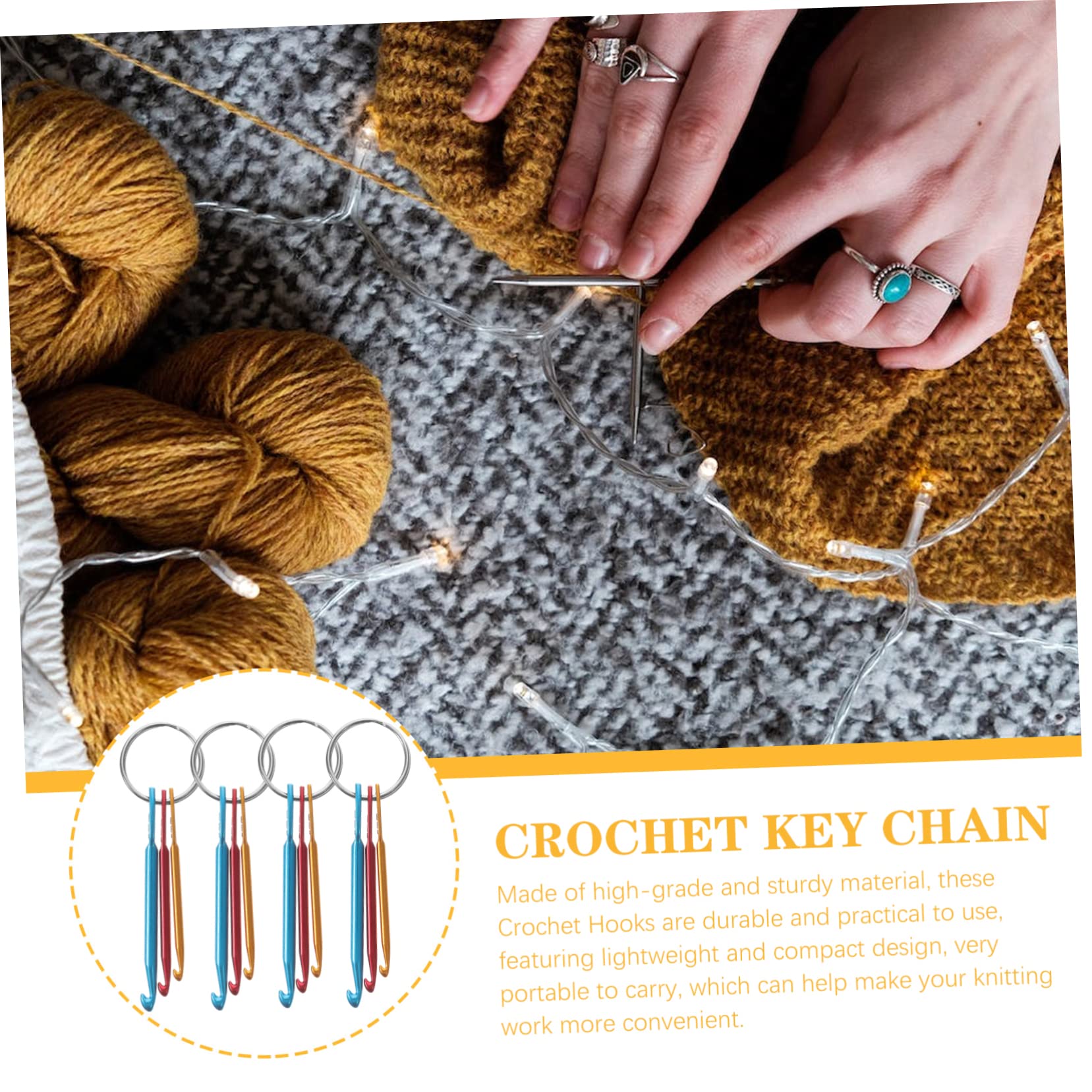 OSALADI 5 Series Herramientas De Tejer Ganchillo Agujas De Tejer Kit De Ganchos De Crochet Agujas De Crochet Para Hilo Suministros De Costura De Crochet Aguja De Hilo Aluminio 4 Piezas X 5