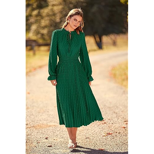prettygarden women 2025 fall midi dress PRETTYGARDEN Spring Casual Dresses for Women Summer Business Work Midi